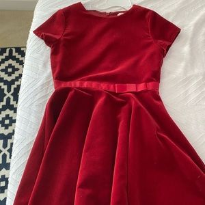 Red velvet dress:)